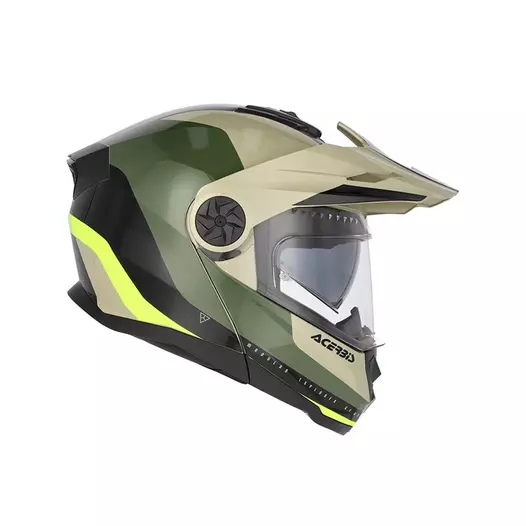 Acerbis Rider Modular Мотошлем Green Brown Зеленый