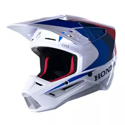 Alpinestars Honda Sm5 2206 Мотошлем White Blue Белый