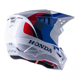 Alpinestars Honda Sm5 2206 Мотошлем White Blue Белый