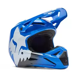 Fox V1 Shield Мотошлем Blue Синий