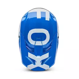 Fox V1 Shield Мотошлем Blue Синий