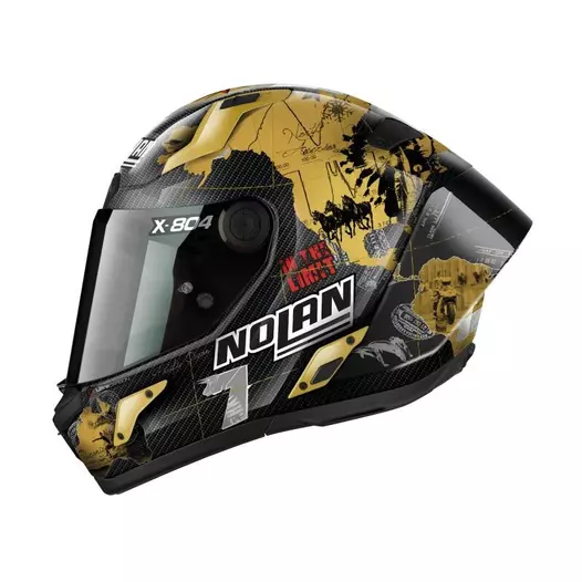 Nolan X-804 Rs Ultra Carbon Replica Checa Gold Золотистый