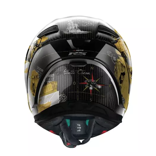 Nolan X-804 Rs Ultra Carbon Replica Checa Gold Золотистый