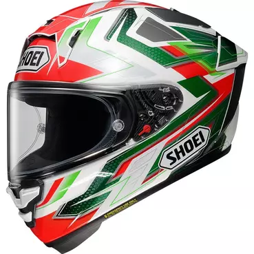 Shoei X-spr Pro Escalate Tc4 Мотошлем Red Green Зеленый