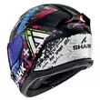 Shark Skwal I3 Hellcat Мотошлем Black Chrome Blue Синий
