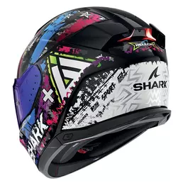 Shark Skwal I3 Hellcat Мотошлем Black Chrome Blue Синий