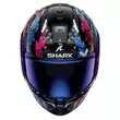 Shark Skwal I3 Hellcat Мотошлем Black Chrome Blue Синий