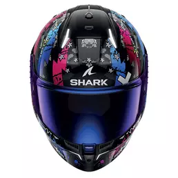 Shark Skwal I3 Hellcat Мотошлем Black Chrome Blue Синий