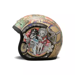 Dmd Jet Retro Woodstock Мотошлем Белый