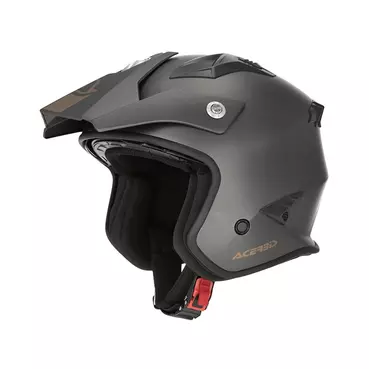 Acerbis Jet Aria 2206 Metallic Мотошлем Dark Grey Серый