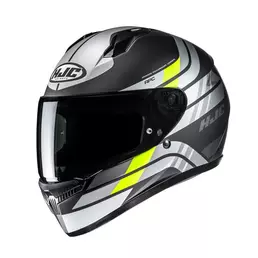 Hjc C10 Hiper Мотошлем Grey Yellow Matt Желтый