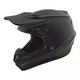 Troy Lee Designs Se4 Polyacrylite Mono Мотошлем Black Черный