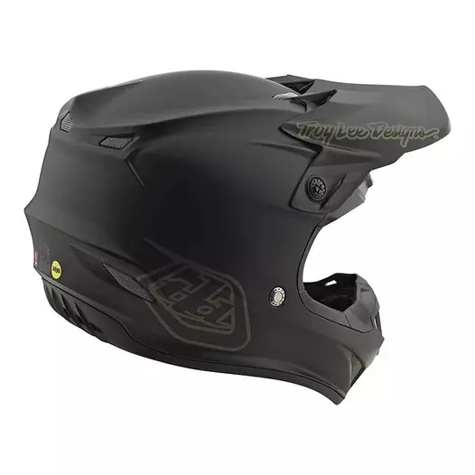 Troy Lee Designs Se4 Polyacrylite Mono Мотошлем Black Черный