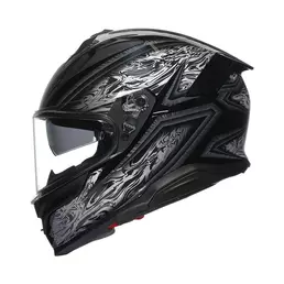 Agv K7 E2206 Damascus Мотошлем Black Silver Черный