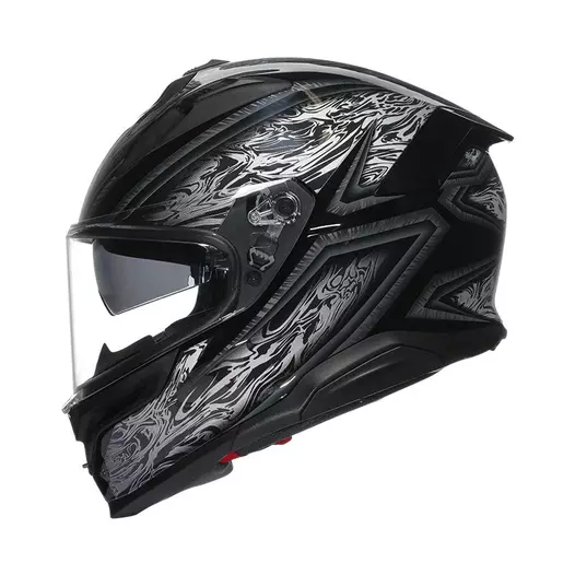 Agv K7 E2206 Damascus Мотошлем Black Silver Черный