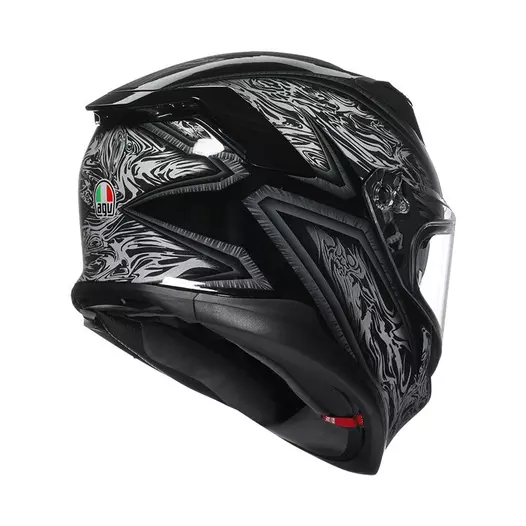 Agv K7 E2206 Damascus Мотошлем Black Silver Черный