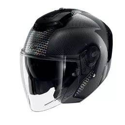 Shark Rs Jet Carbon Ikonik Мотошлем Iridiscent Черный (размер: xs)