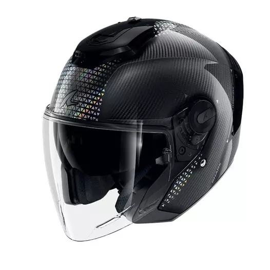 Shark Rs Jet Carbon Ikonik Мотошлем Iridiscent Черный (размер: xs)