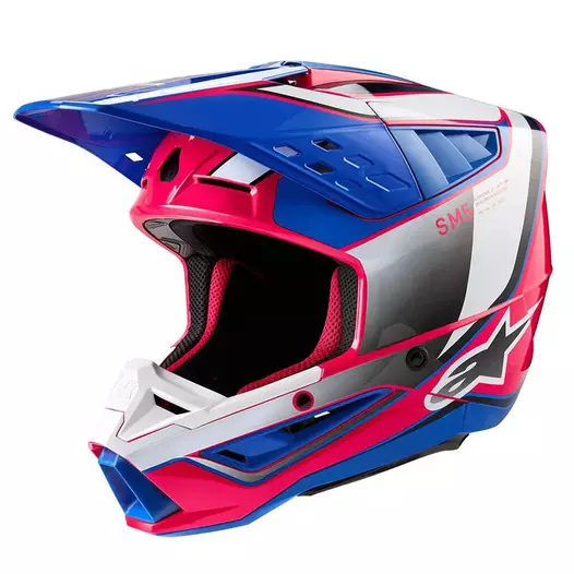 Alpinestars Sm5 2206 Sail Мотошлем Pink Blue Розовый (размер: xs)