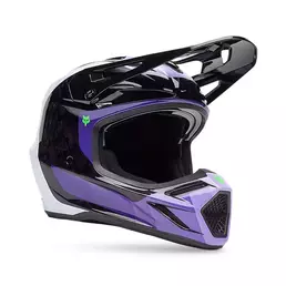 Fox V3 Rs Grid Мотошлем Black Purple Фиолетовый