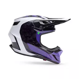 Fox V3 Rs Grid Мотошлем Black Purple Фиолетовый