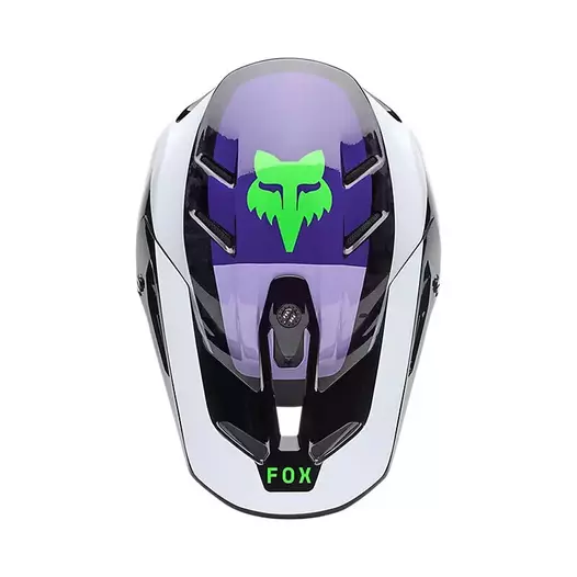 Fox V3 Rs Grid Мотошлем Black Purple Фиолетовый