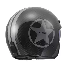 Ls2 Of601 Bob 2 Carbon 06 Star Мотошлем Black Черный