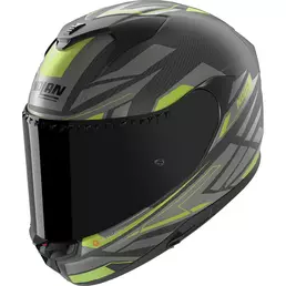 Nolan X-904 Ultra Carbon Rombo Мотошлем Green Black Зеленый (размер: xs)