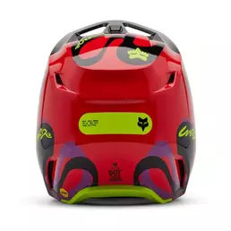 Fox V1 Emotion Мотошлем Red Fluo Красный
