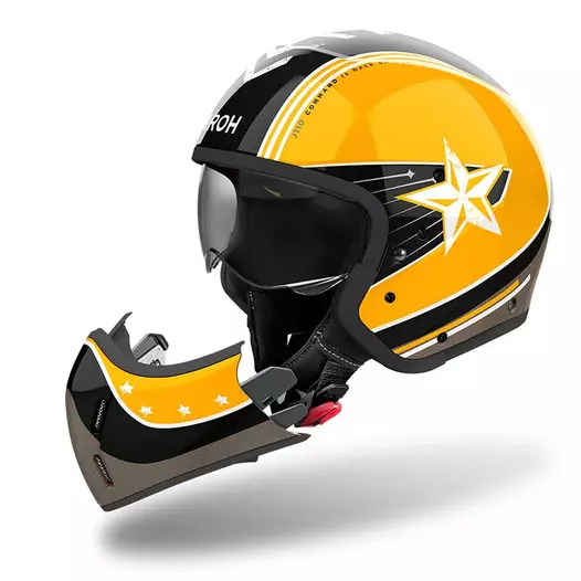 Airoh J110 Command Мотошлем Yellow Gloss Желтый