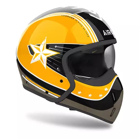 Airoh J110 Command Мотошлем Yellow Gloss Желтый