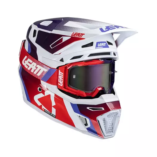 Leatt 8.5 V.25 Мотошлем Sunburn Синий (размер: xl)