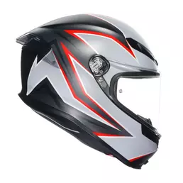 Agv K6 S E2206 Flash Мотошлем Black Grey Red Matt Серый