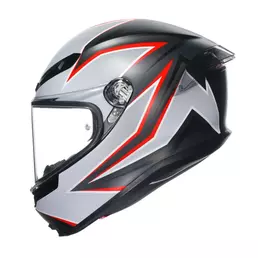 Agv K6 S E2206 Flash Мотошлем Black Grey Red Matt Серый