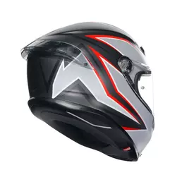 Agv K6 S E2206 Flash Мотошлем Black Grey Red Matt Серый