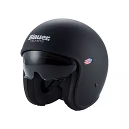 Blauer Pilot 1.1 06 Monochrome Мотошлем Black Matt Черный