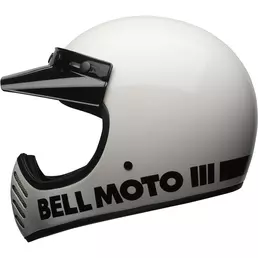 Bell Moto-3 Ece6 Classic Мотошлем White Белый
