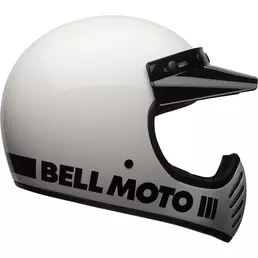 Bell Moto-3 Ece6 Classic Мотошлем White Белый