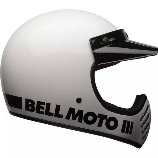 Bell Moto-3 Ece6 Classic Мотошлем White Белый