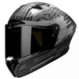 Ls2 Ff805 Thunder Carbon Gp Aero Polar Black Matt Черный (размер: xs)