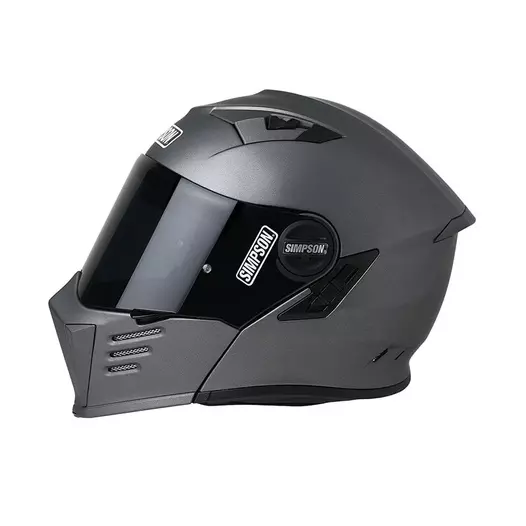 Simpson Darksome 2206 Modular Мотошлем Gloss Gun Metal Серый