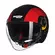 Nolan N21 визор 06 Bicromo Мотошлем Red Красный