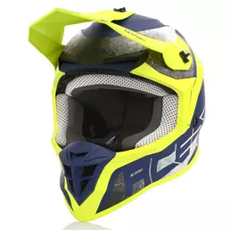Acerbis Linear Мотошлем Yellow Blue Желтый