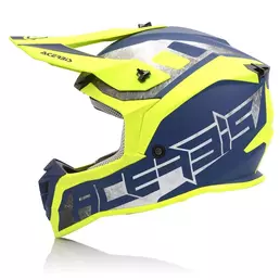 Acerbis Linear Мотошлем Yellow Blue Желтый