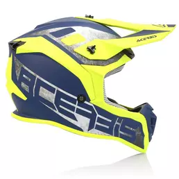 Acerbis Linear Мотошлем Yellow Blue Желтый
