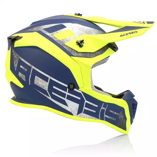 Acerbis Linear Мотошлем Yellow Blue Желтый