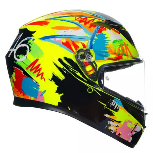 Agv K3 E2206 Rossi Winter Test 2019 Мотошлем Желтый