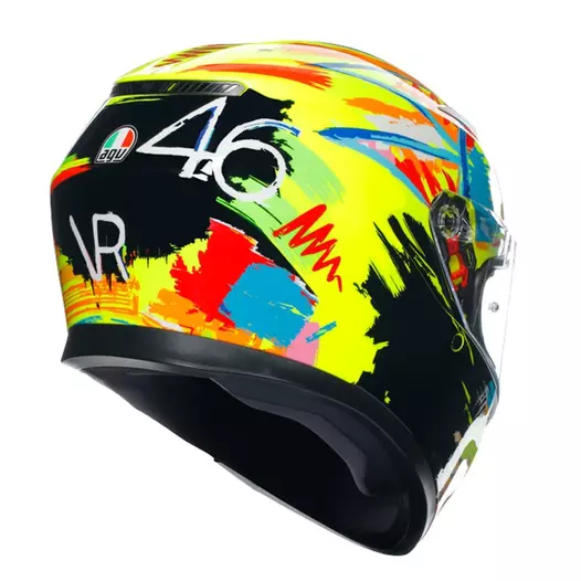 Agv K3 E2206 Rossi Winter Test 2019 Мотошлем Желтый