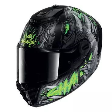 Shark Spartan Rs Shaytan Мотошлем Black Green Зеленый