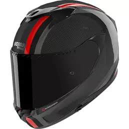 Nolan X-904 Ultra Carbon Gemini Мотошлем Black Red Красный